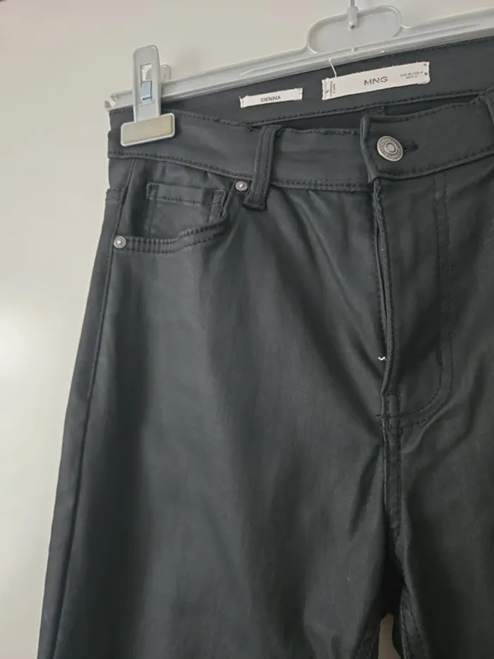 Pantalon Sienna Mango enduit - photo numéro 7