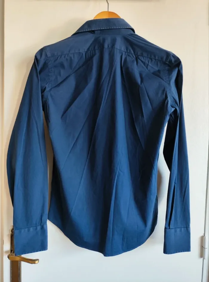 Chemise Zara taille S extra slim bleu - photo numéro 4