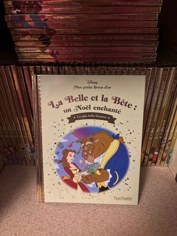 Livre Disney, mes Petit, livre d or la Belle et la bête, le Noël, enchanté