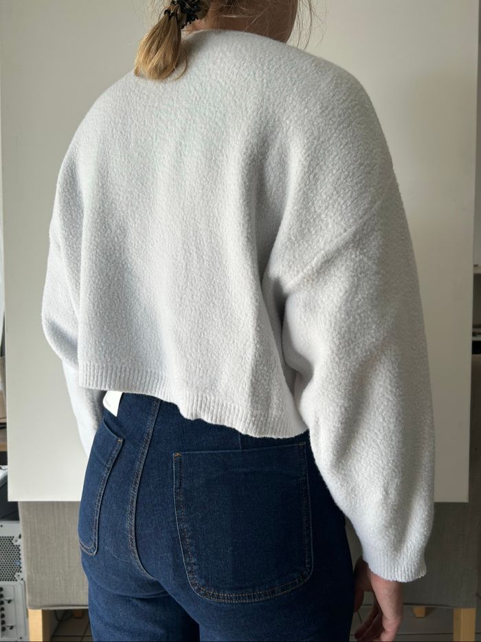 Pull court Zara blanc - photo numéro 2