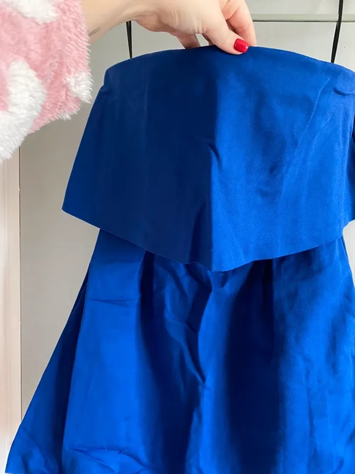 Robe bustier bleue Nafnaf - photo numéro 4