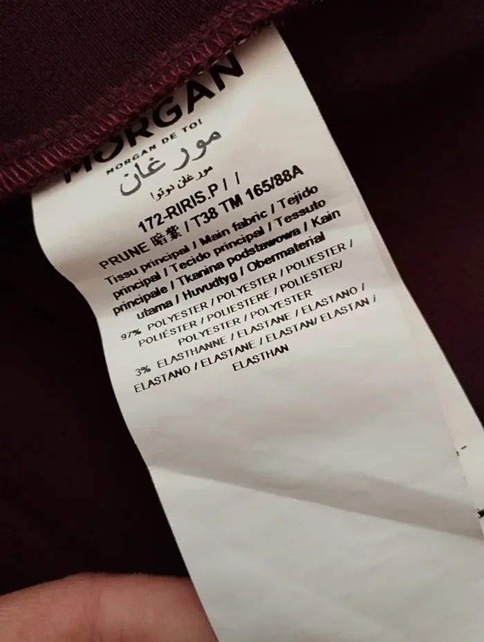 Robe Morgan taille 38 couleur lie de vin - photo numéro 9