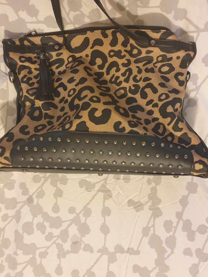 Grand sac imprimé léopard - photo numéro 4