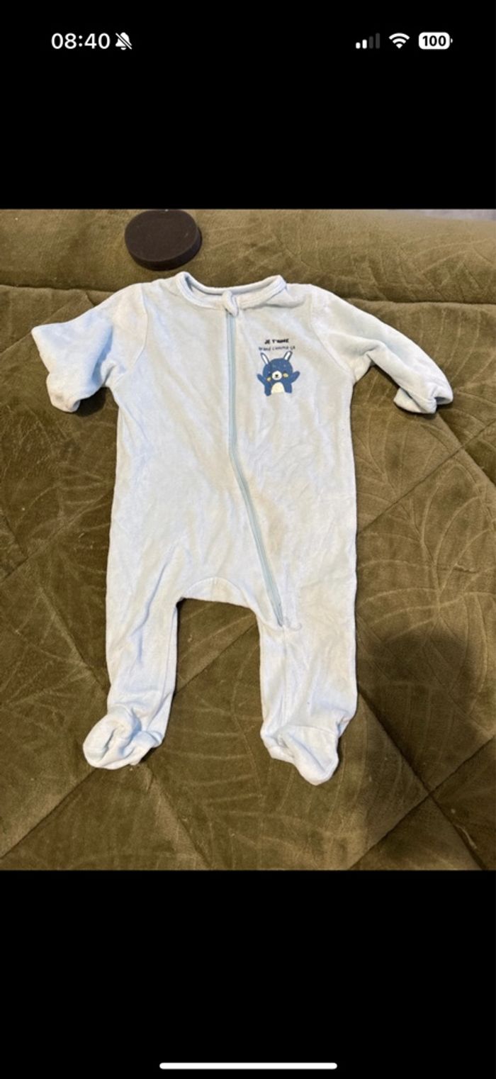 Lot pyjama hiver et 1 en coton - photo numéro 3