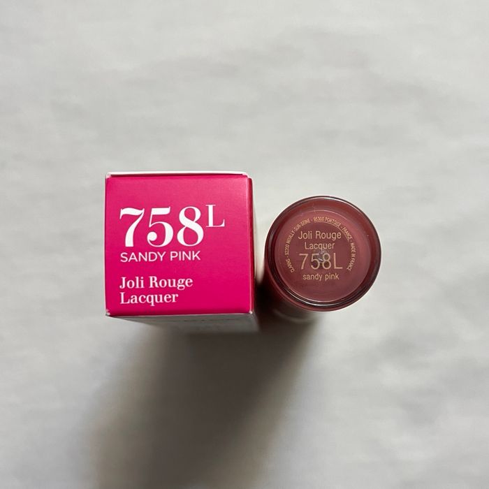 Clarins Joli Rouge Lacquer rouge à lèvres Teinte 758L Neuf - photo numéro 3