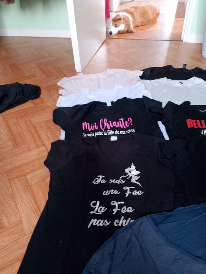 Lot de 9 t-shirts - Taille L - photo numéro 2