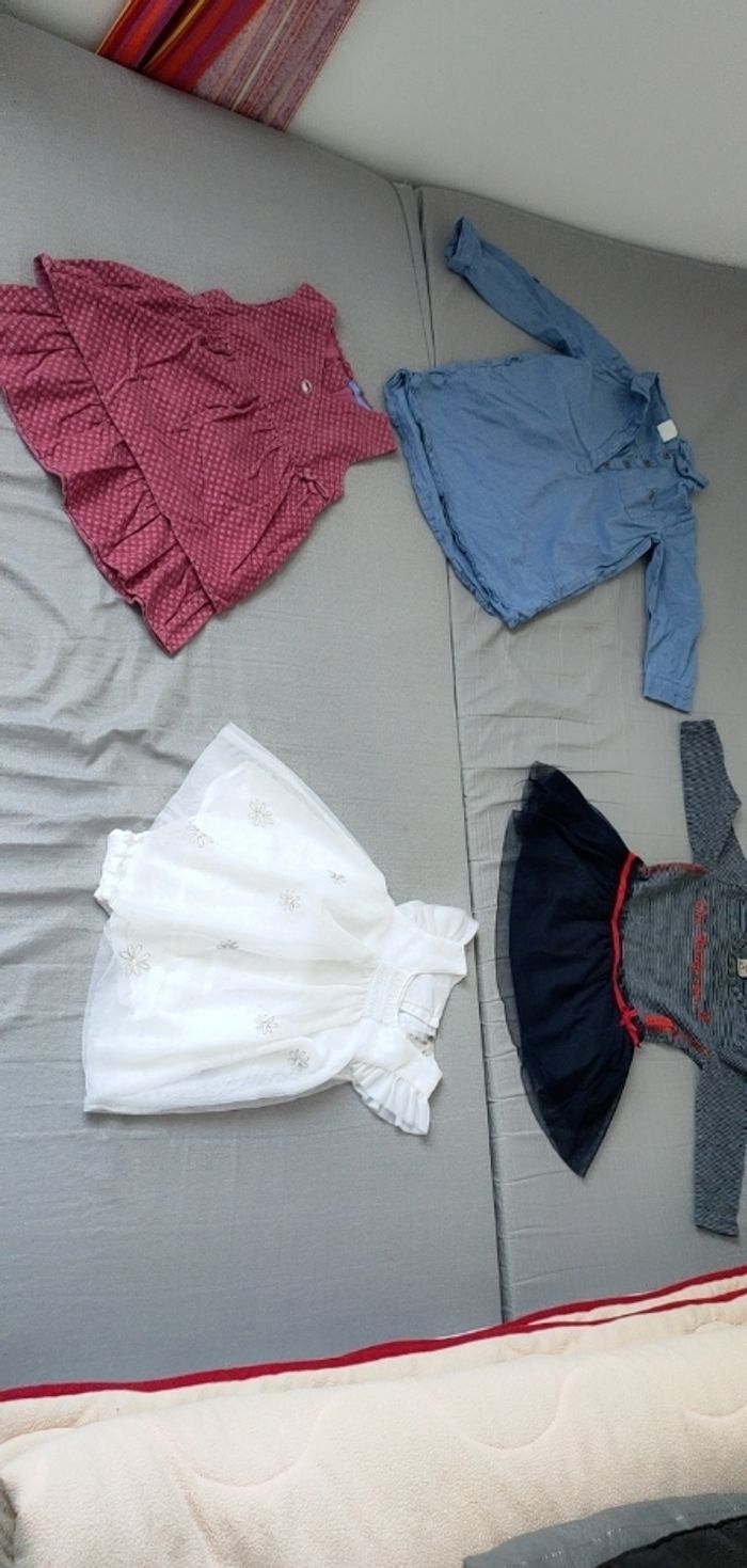 Lot 10 robes fille 18 mois - photo numéro 2