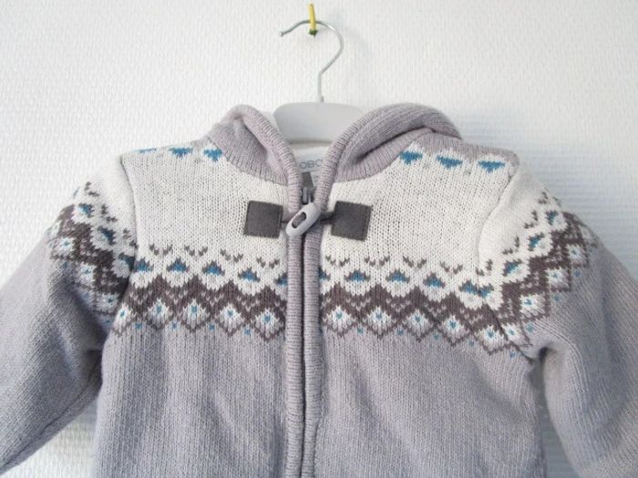 Manteau maille Obaïdi 3 mois TBE - photo numéro 3