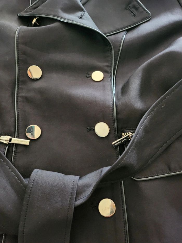 Veste trench imperméable manteau Morgan de toi en excellent état Taille 40 noir - photo numéro 4