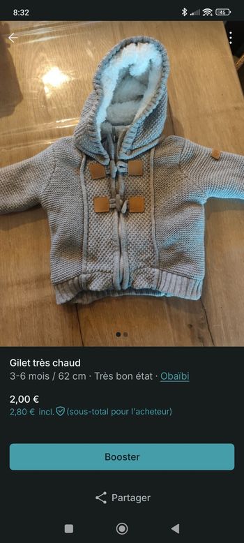 Gilet très chaud