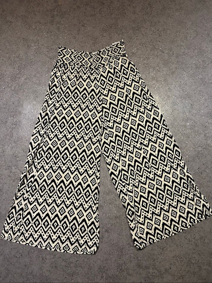 Pantalon ample à motif