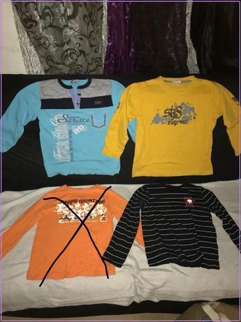 Lot de 3 hauts garçon – taille 8 ans -diverses marque 2