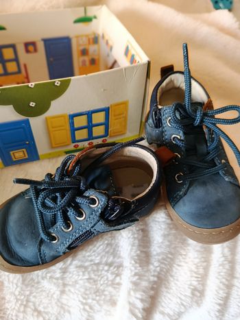 Chaussures bébé Bellamy cuir premiers pas – pointure 21 – très bon état