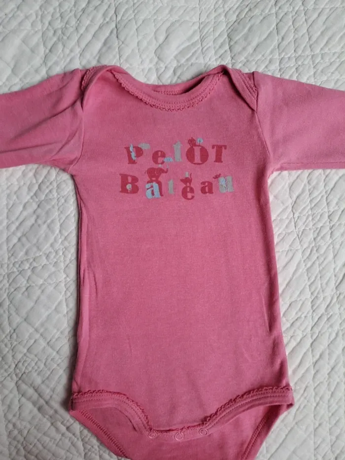 Lot 3 bodies Petit bateau manches longues - photo numéro 4