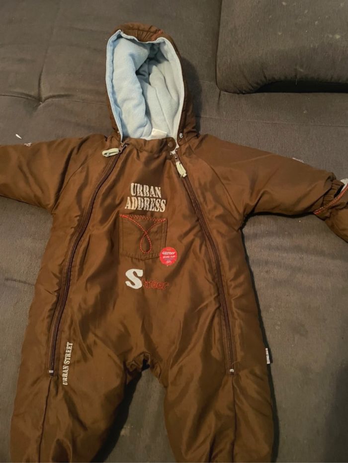 Combi manteau avec moufles
