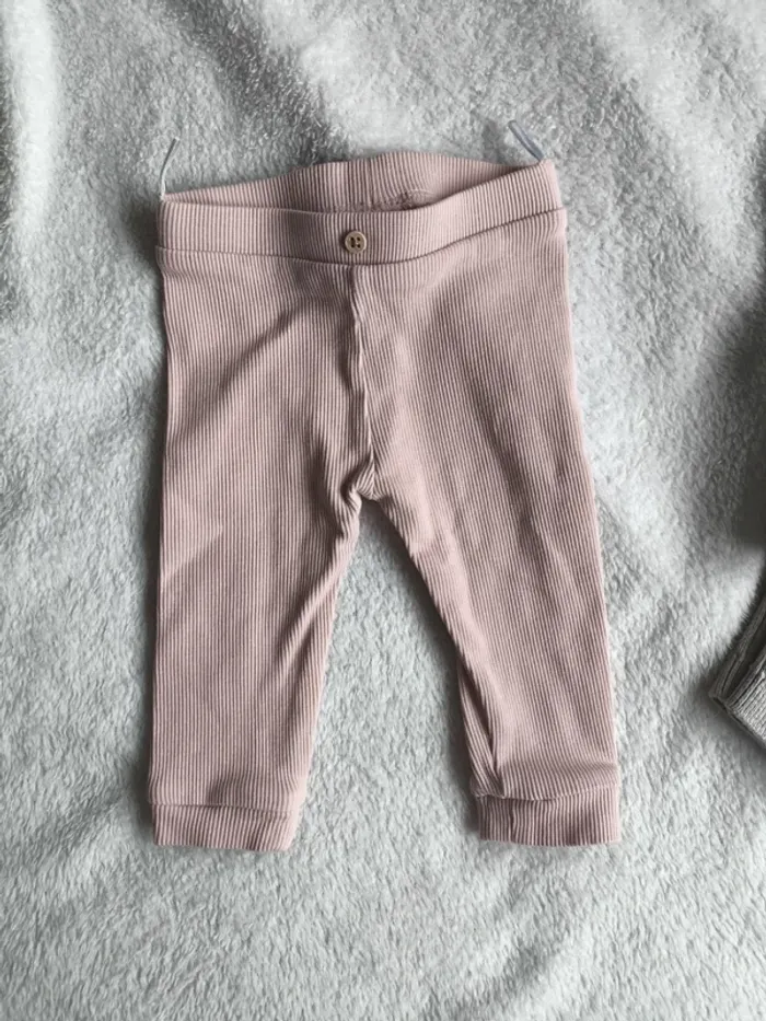 Lot legging côtelé | 2-3 mois 62 cm - photo numéro 5