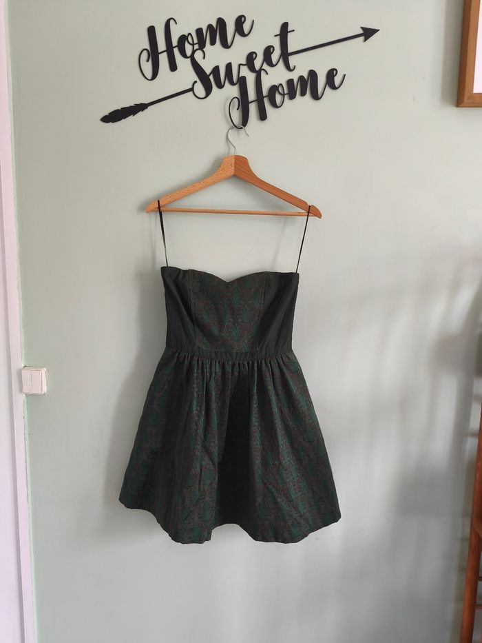 Robe bustier verte Naf Naf taille 38