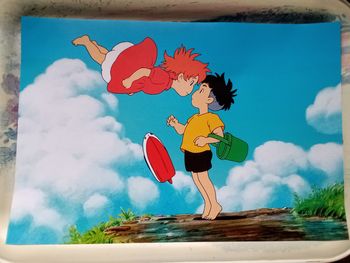 Affiche Poster Ponyo sur la falaise Studio Ghibli Miyazaki