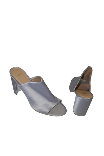 Élégantes mules à talon gris H&M - Taille 42 FR / 8 UK - Talon 10 cm (3,9 inches)