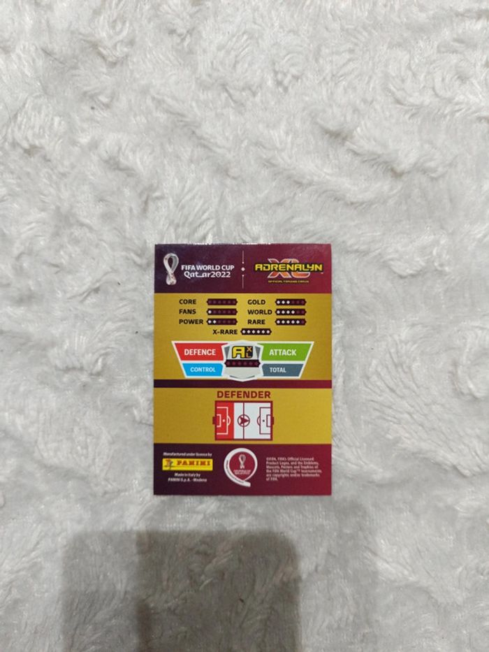 Carte Panini Top Master Virgile Dijk Numéro 8 Rare FIFA World coup Quatar 2022 - photo numéro 3