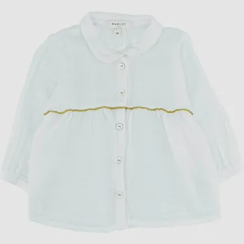 Blouse à manches longues 6 mois en coton Marlot Paris