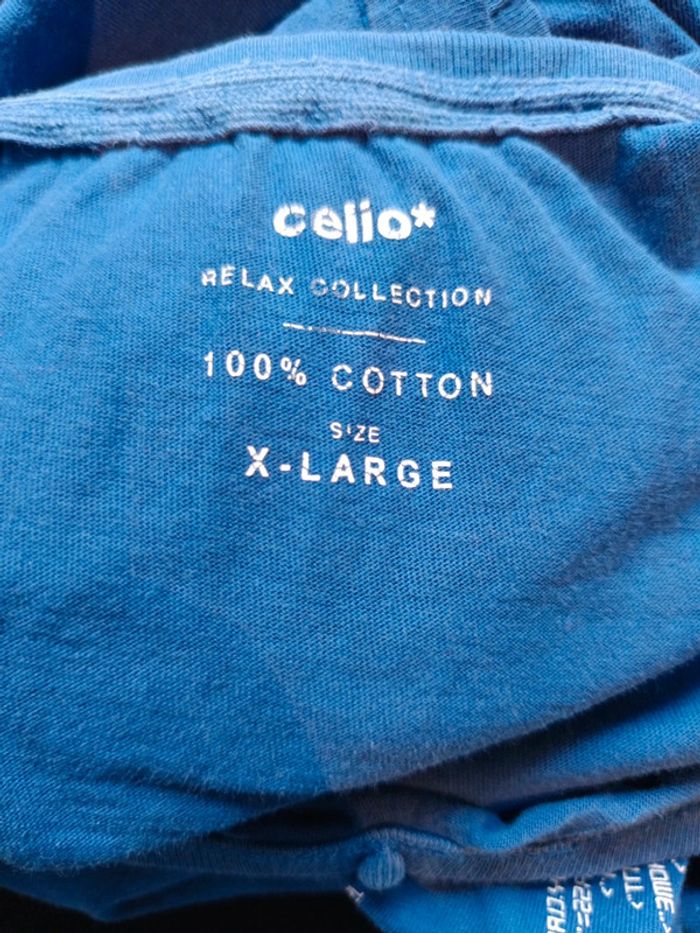 Tee short Celio bleu - photo numéro 3