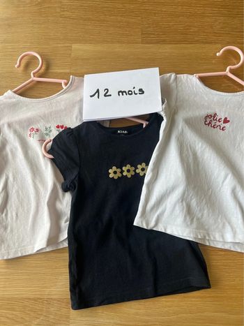 Lot de 3 tshirts manches courtes kiabi