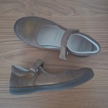 Chaussures de rentrée Primigi – Mary Jane cuir mordoré pailleté – Pointure 32