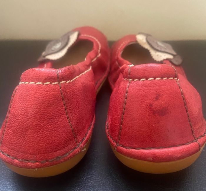 Ballerines cuir »Kickers »rouges - photo numéro 6