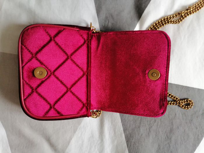 Sac bandoulière en simili velours rouge matelassé avec motif cerises - Twinset Milano - photo numéro 6
