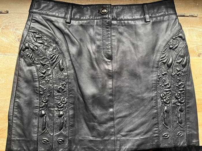 Mini jupe en cuir Naf Naf