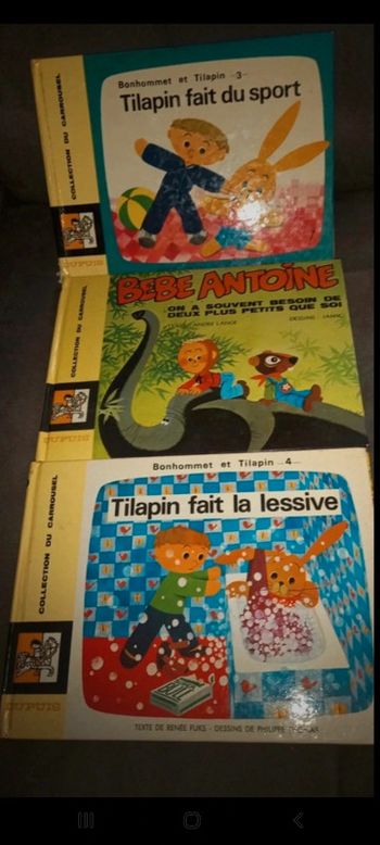 Livre tilapin,bébé Antoine.