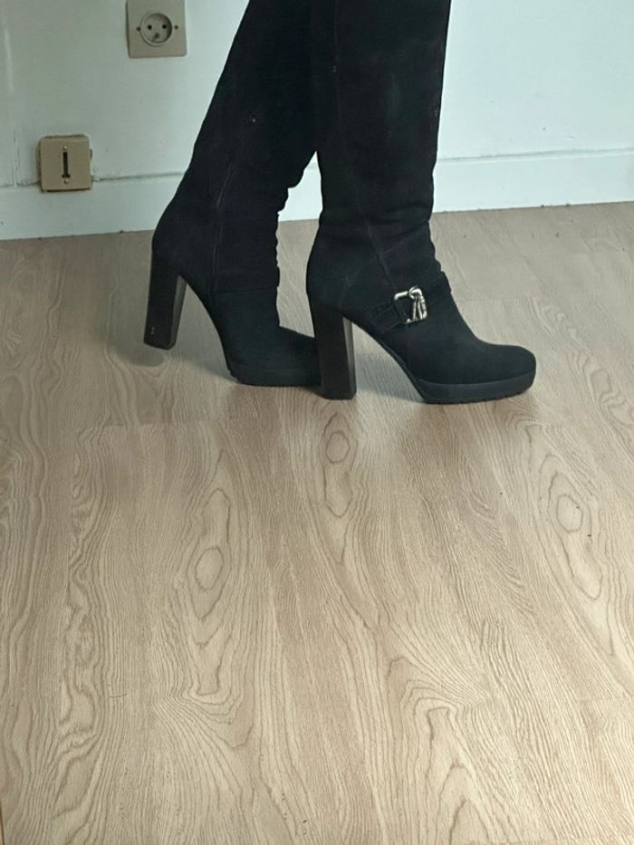 Bottes hautes daim noir San Marina t38 - photo numéro 10