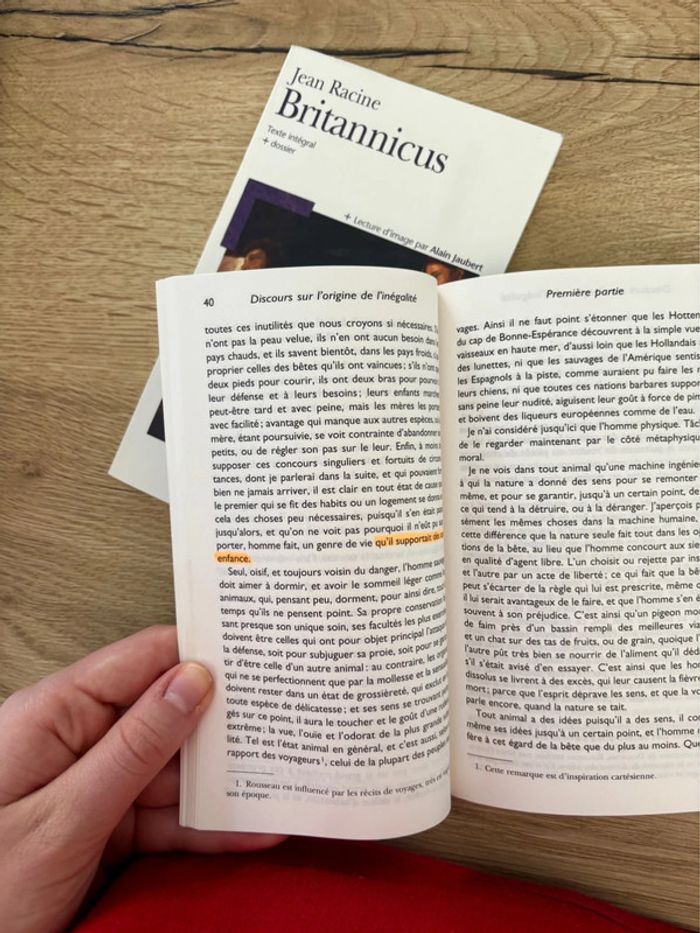 Lot de Livres Discours sur l’origine et les fondements de l’inégalité parmi les hommes - photo numéro 7