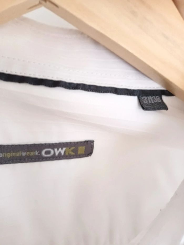 Chemise blanche manches longues homme taille M - photo numéro 2