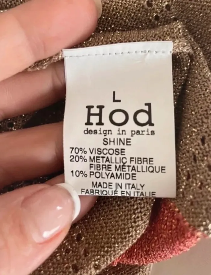Hod pull doré, pailletée, femme, taille L/40 - photo numéro 6