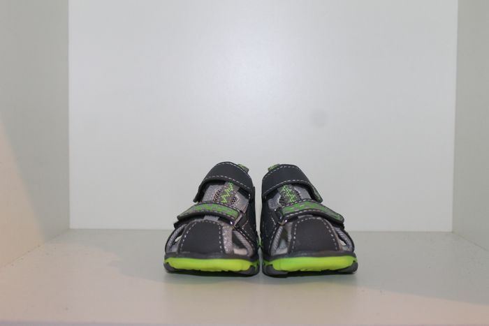 superbe sandales nus pieds grise et verte 20 - photo numéro 2