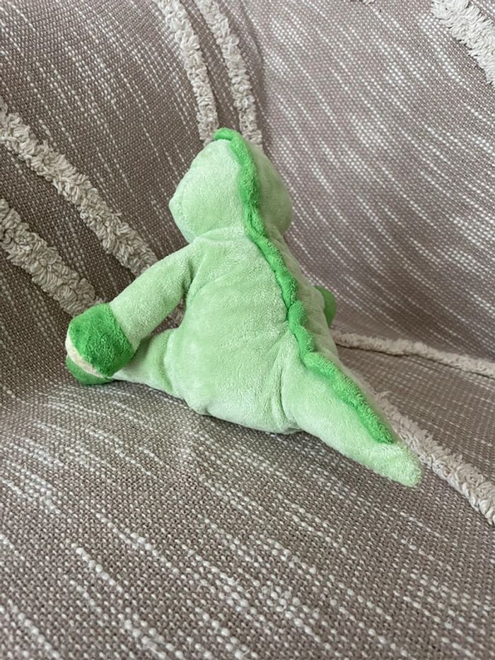 Peluche doudou 22cm bengy dinosaure dragon vert très bon état - photo numéro 3
