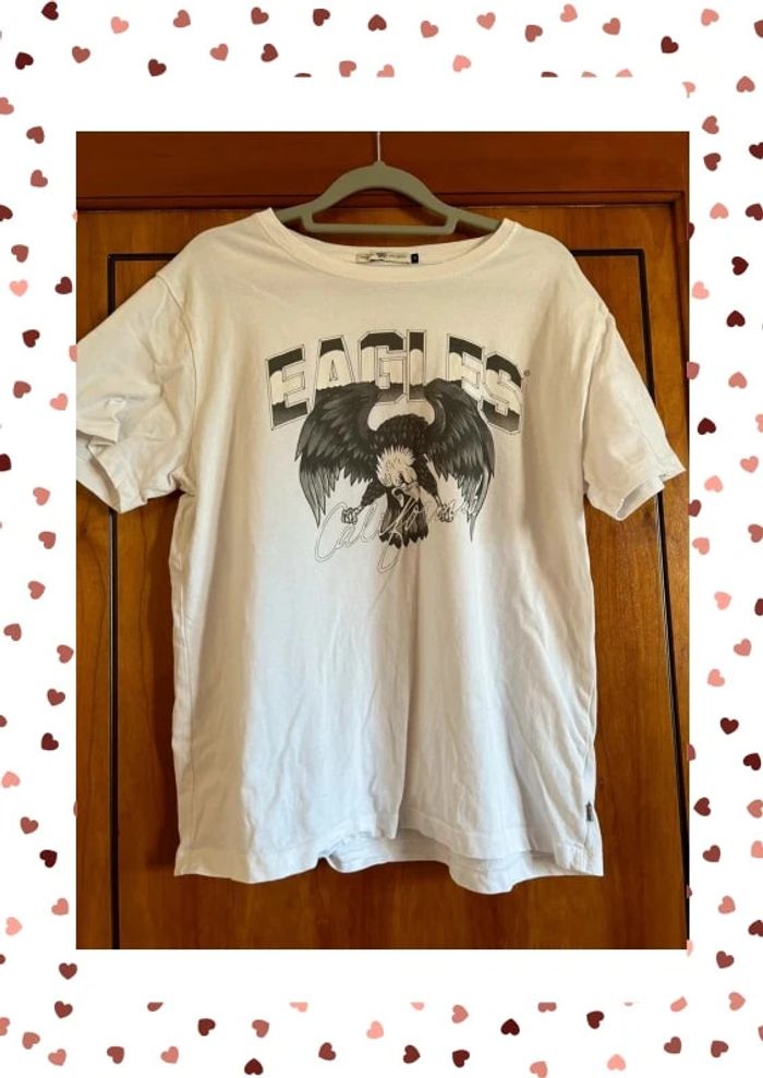 T-shirt blanc aigle 38 America today