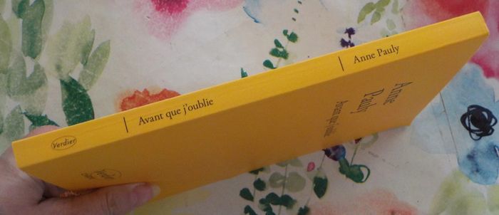 Avant que j'oublie de Anne Pauly Ed. Verdier - photo numéro 4