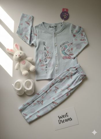 🐰 Ensemble Pyjama Bébé Lapin - Neuf avec