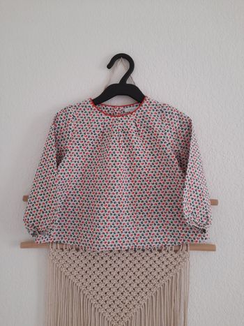 Jolie blouse fille à motifs Obaïbi 23 mois