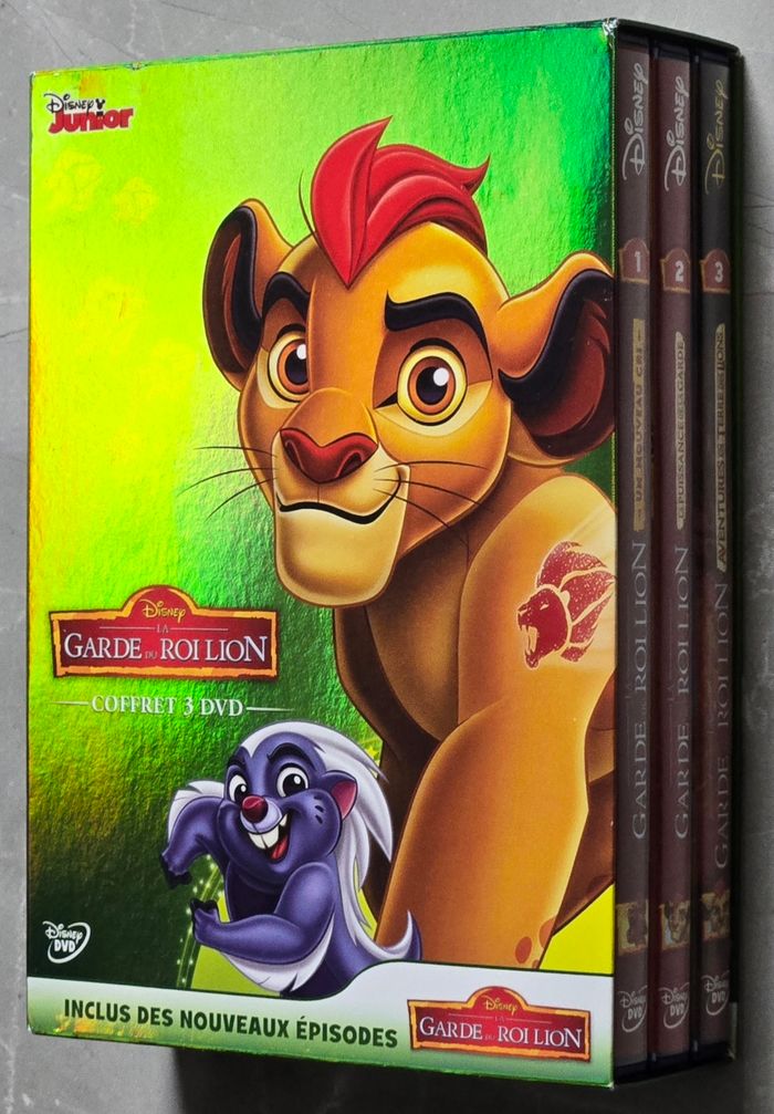 Coffret de la Trilogie La Garde du Roi Lion (Disney Junior) d'occasion en très bon état comme neuf