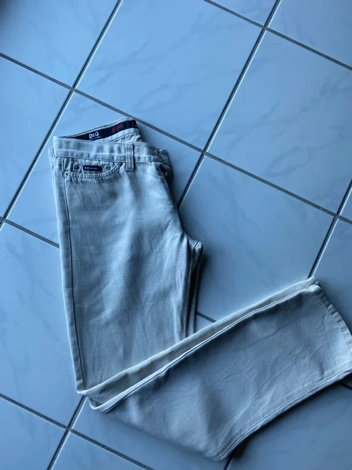 Pantalon D&G beige (T34 IT) (40FR/30US) Luxe & style italien