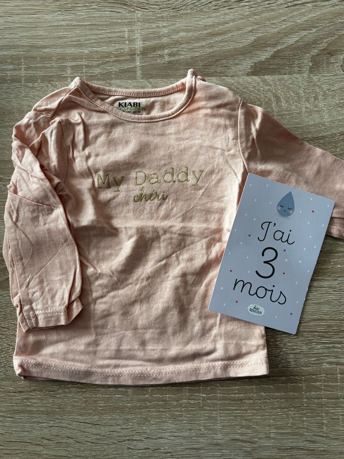 Tee shirt my daddy Cheri KIABI t.3m