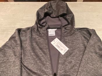 Veste à capuche Uhlsport Essential Fleece Anthracite chiné neuve