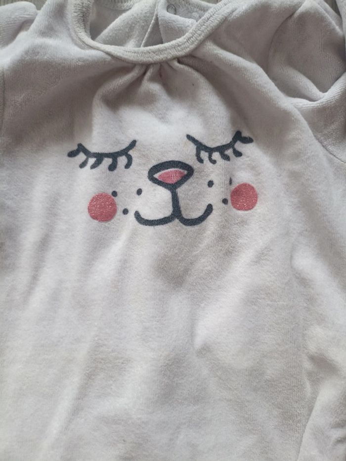 Pijama velours blanc - photo numéro 4