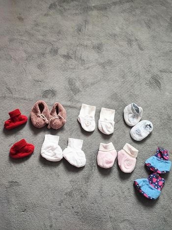 Lot de 7 paires de chaussons 6/12 mois