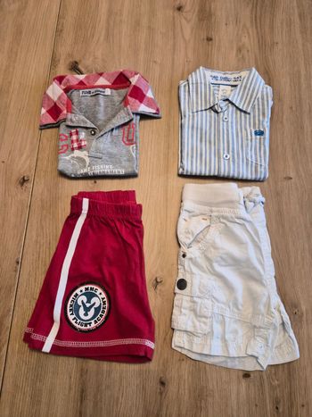 Lot été garçon 24 mois – chemise + polos + shorts
