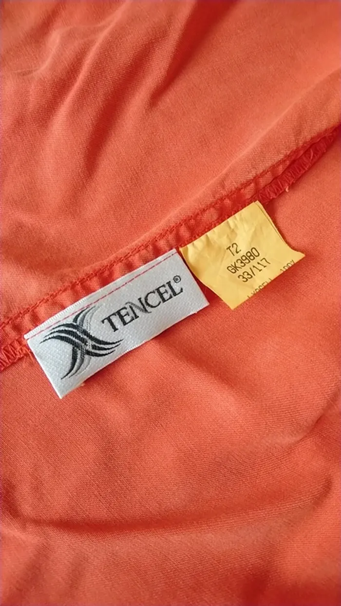 Petit haut orange vintage, taille 40 - photo numéro 7